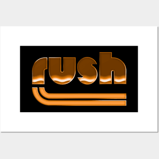 Rush /// Original Retro 70s-Style Design Posters and Art